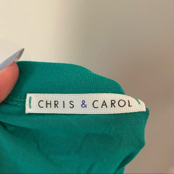 SALE: Chris and Carol Sz M Green Tunic Tshirt - Picture 2 of 4